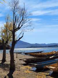 誰懂啊!冬天清晨的瀘沽湖,完全是現實版的仙境