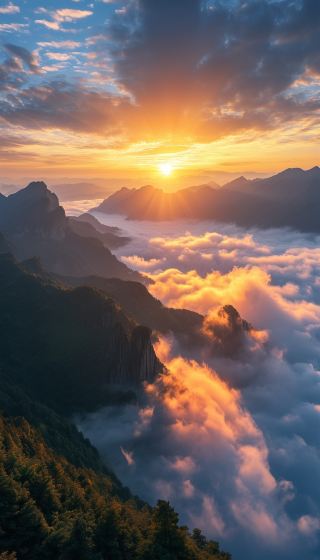 쓰촨성 다저우의 운해는 99%의 사람들이 알지 못하는 현상입니다.