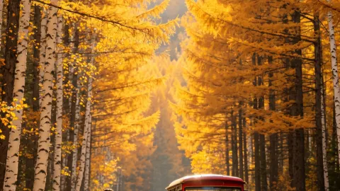 Heilongjiang autumn travel guide | Colorful forests + China-Russia border river + volcanic lava + wetland red-crowned cranes — traveler post in Heihe