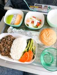 รีวิวอาหารบนเครื่องบิน Eva Air 