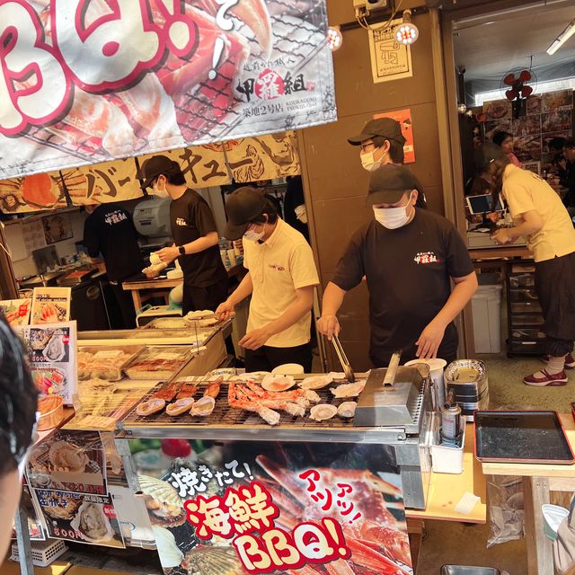 來築地就是要吃海鮮《甲羅組築地2號店》