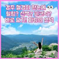 언덕에 올라가서 시내를 한눈에 내려다보는 절경