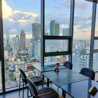 Just a drink on the top of Phnom Penh 