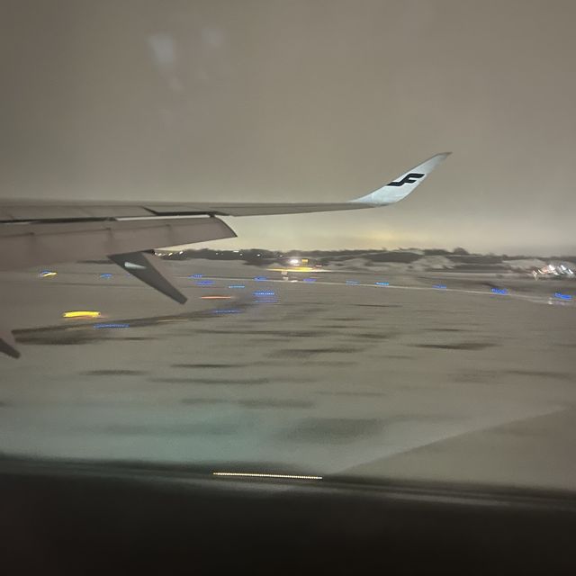 【フィンランド上空】飛行機からのオーロラ