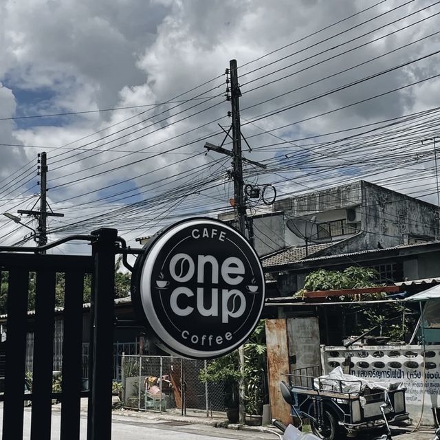 One cup coffee