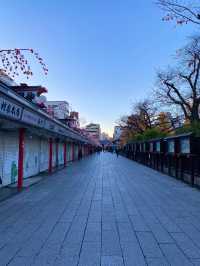 早朝の浅草寺