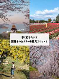 【日本の絶景】春休みからGWまで見頃あり！西日本のお花見おすすめスポット！
