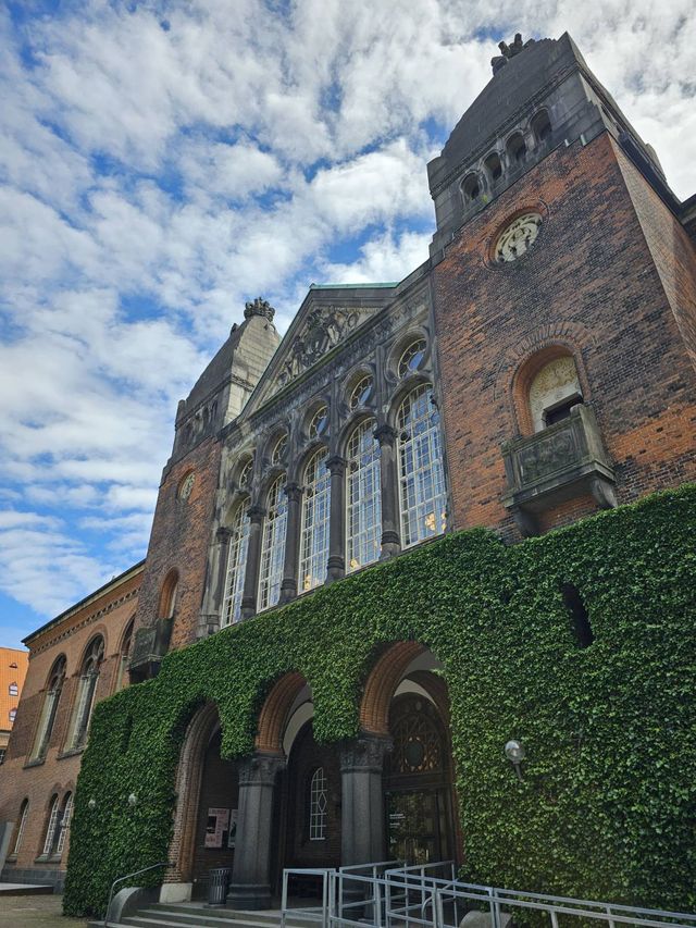 Royal Danish Library Park In Copenhagen, Denmark.