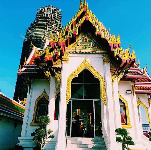 泰國曼谷地標性景點:龍船寺，建築氣派恢宏，適合拍照打卡，曼谷旅遊必去景點！