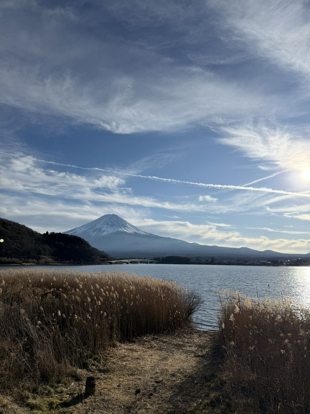 山梨縣漂亮的富士山 