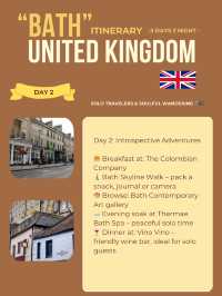 Bath 3-days itinerary 