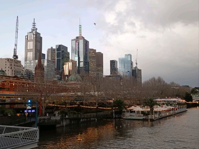 Walk on this bridge for sweeping views of Melbourne 