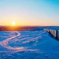 オーロラで有名なラップランドの村🇫🇮