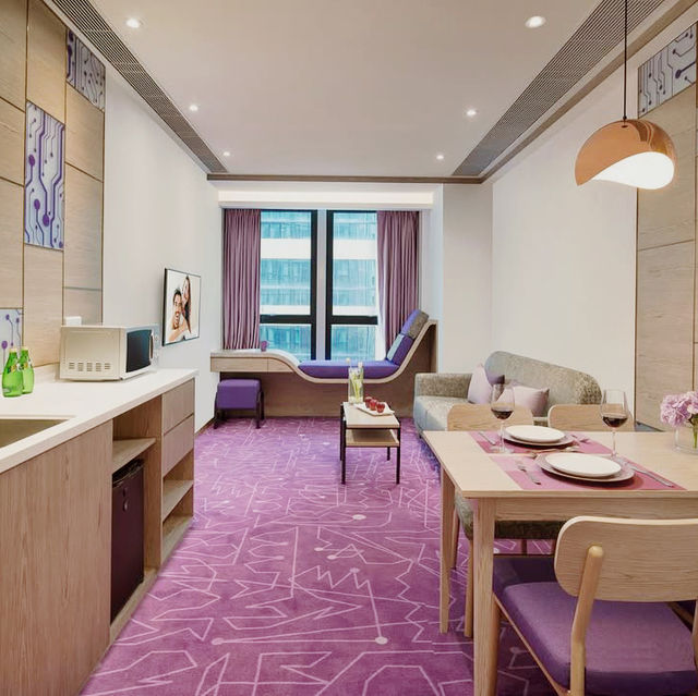 Urban Vibes Wrapped in Violet Tones