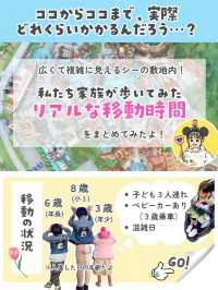 【 遠回りしたくない人！必見👀 子連れ移動何分かかる？シー版🌋 】