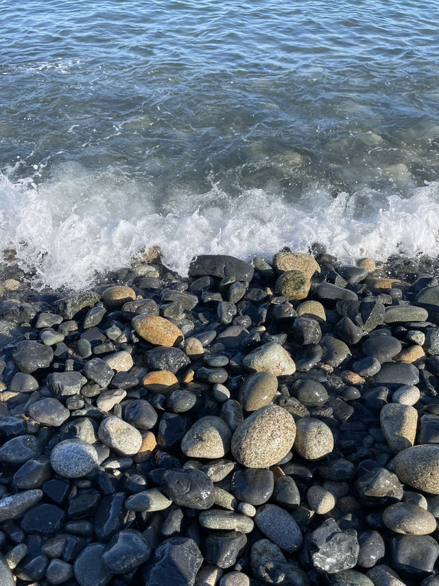 파도와 돌멩이 속 힐링, 거제 몽돌해변 파도와 돌멩이 속 힐링, 거제 몽돌해변