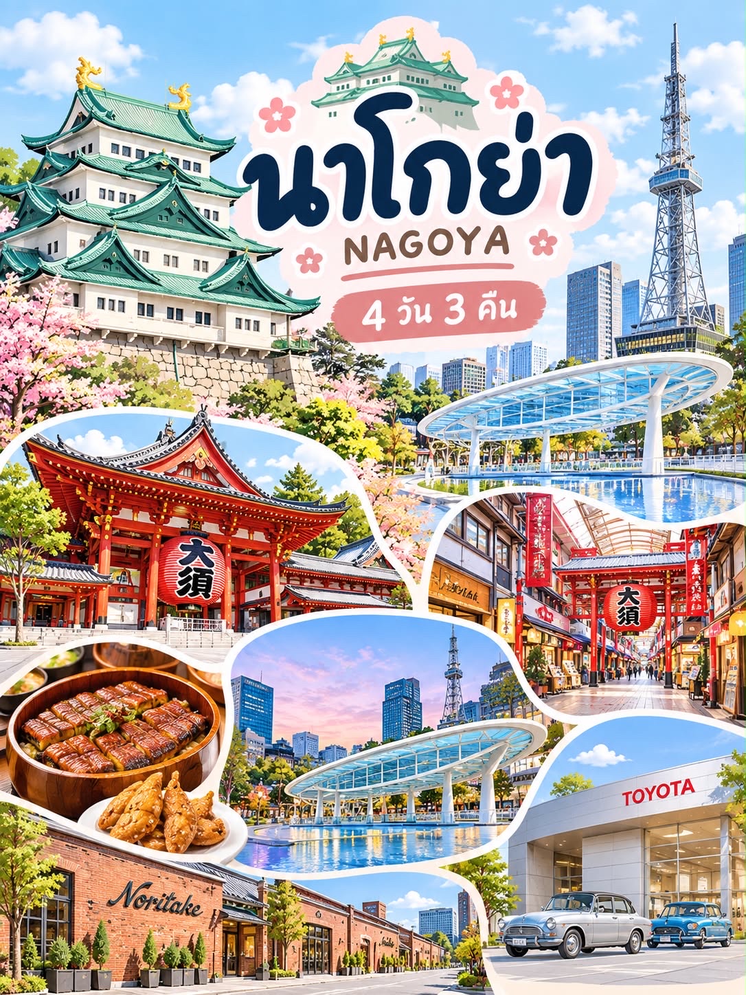 Itinerary Wisata Nagoya, Jepang 4 Hari 3 Malam.
