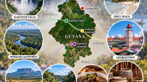 🇬🇾✨ GUYANA — Land of Rainforests and Magnificent Waterfall — traveler post in Georgetown