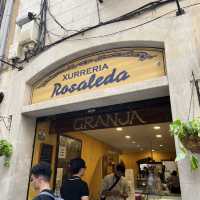 Authentic churros with hot chocolate Majorca