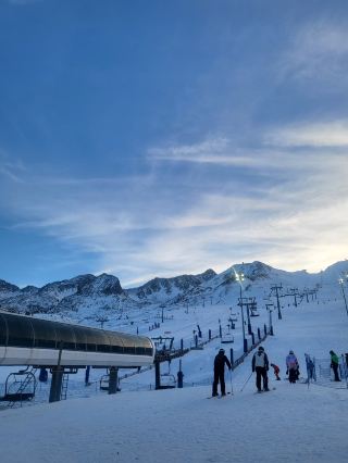 Winter snow in Andorra