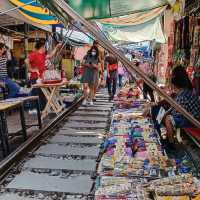The famous Maeklong Railway Market 