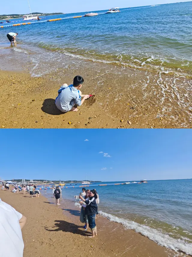 Go to Dalian Jinshitan to fish and feed seagulls on the weekend