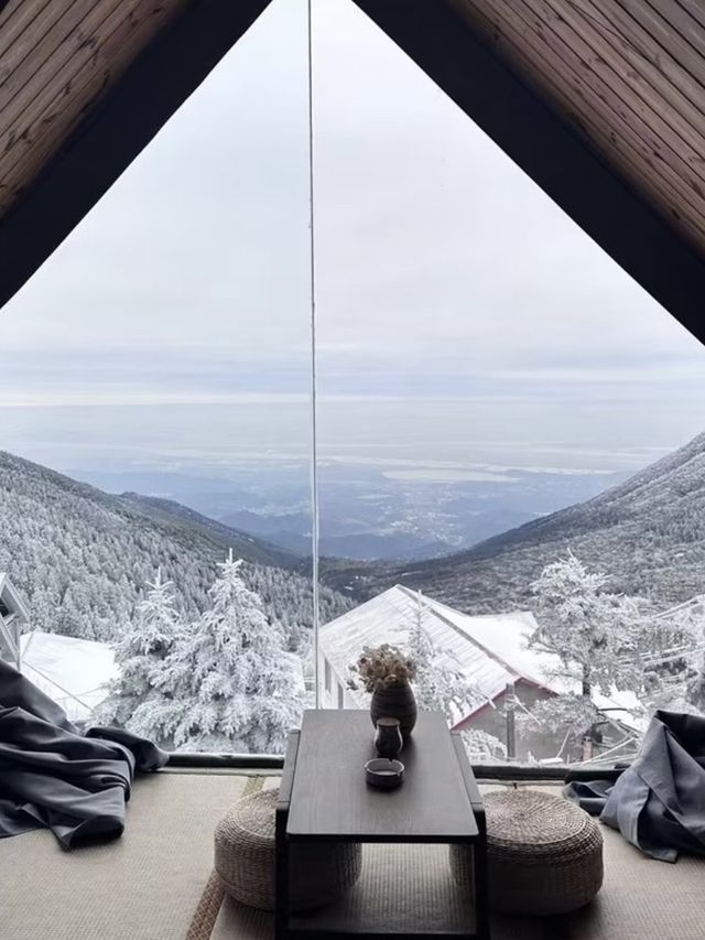 庐山絕美雪景民宿是哪個仙女還不知道