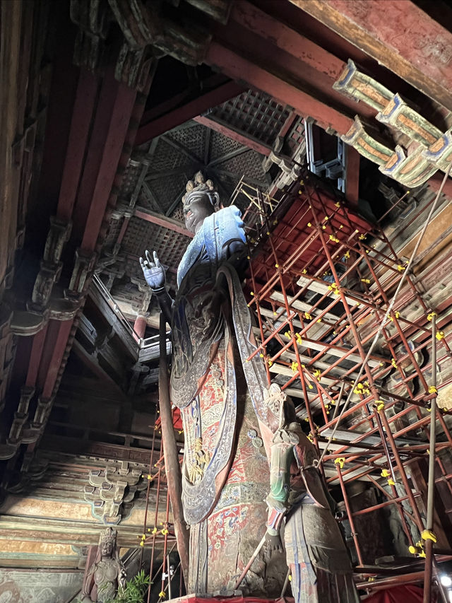 獨樂寺泥塑。