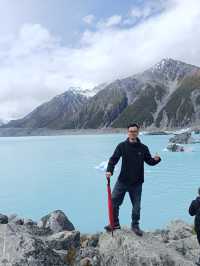 庫克山  塔斯曼冰湖   散落的冰川震撼。