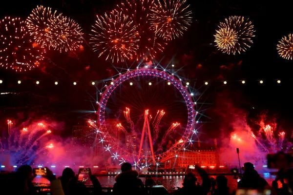 London 2024 New Year's Eve Fireworks!