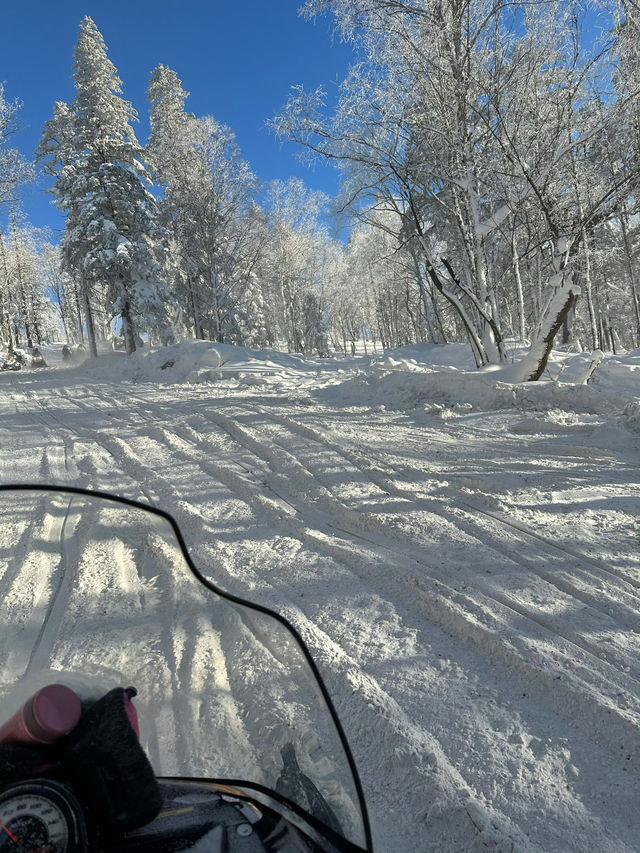 黑龍江的「富士山」，像是走進了林海雪原的夢裏