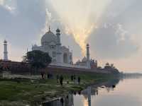 🇮🇳 Taj Mahal from the Lake! 🌅