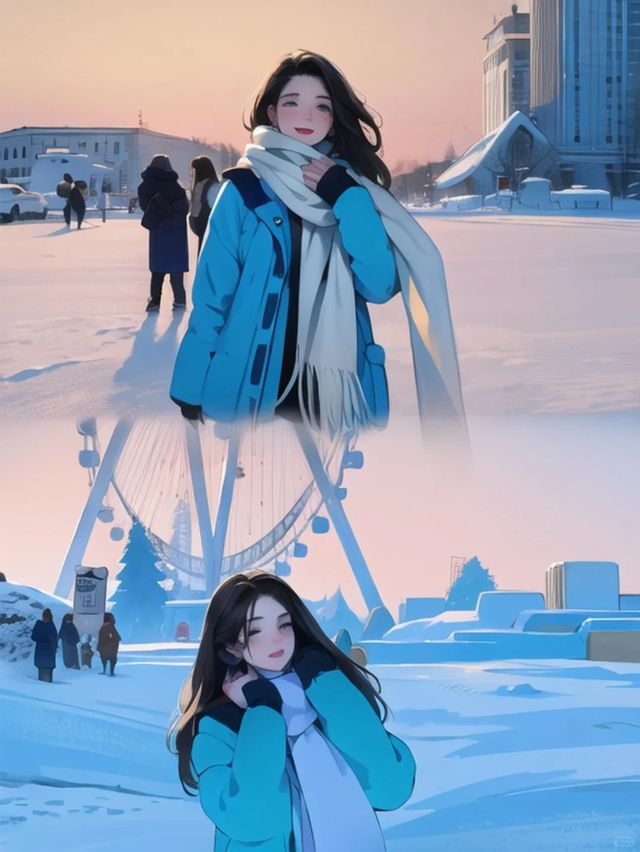 當雪花飄落時，哈爾濱的景色最為美麗