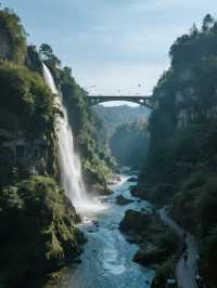 冬日馬嶺河帶娃探秘地球最美裂縫