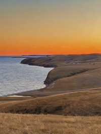 初冬呼倫湖｜草原秘境中的冰封藍調盛宴