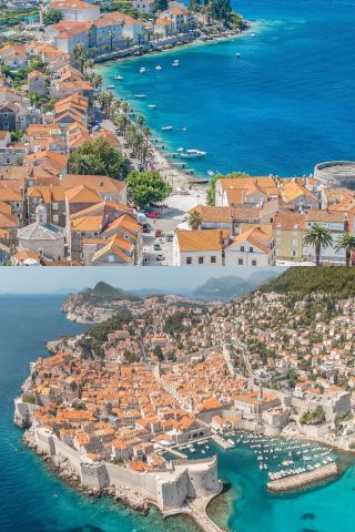 Drive along the Adriatic Sea and discover Croatia’s red-tiled ancient towns and blue waters