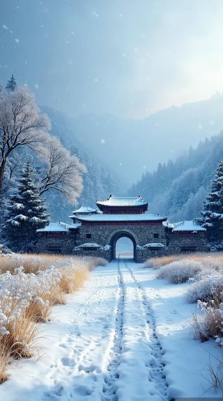 誰懂啊!雪後北京草原天路美到犯規 寶子們!當一場大雪為北京的草原天路披上銀裝,那景色簡直超乎想