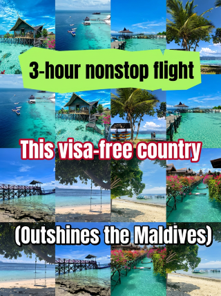 Pulau bebas visa dengan penerbangan langsung hanya dalam 3 jam, jauh lebih unggul daripada Maladewa dan jauh lebih murah!