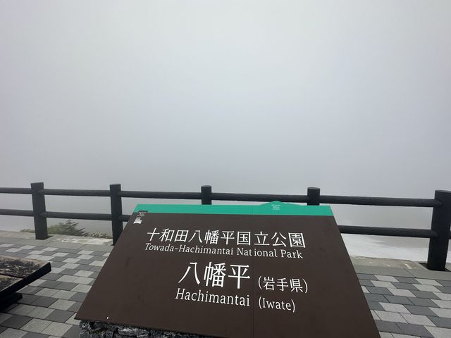 【岩手】霧で真っ白の八幡平、、