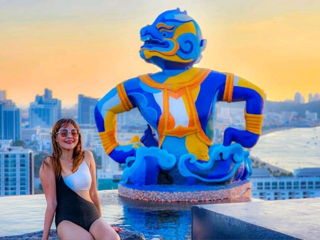 ที่พักใจกลางเมืองพัมยาวิวปัง บรรยากาศวิวทะเล