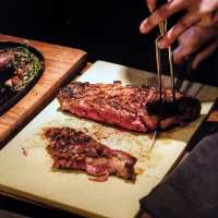 Steak by Wolfgang Puck!
