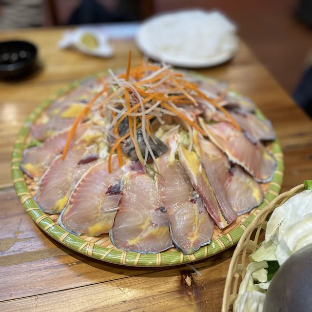 A phu sturgeon hot pot at sapa 