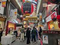 【大阪黑門市場】春日櫻花🌸，適合春天旅遊