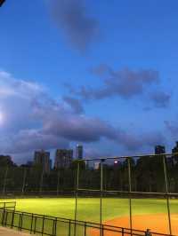 softball area & city light