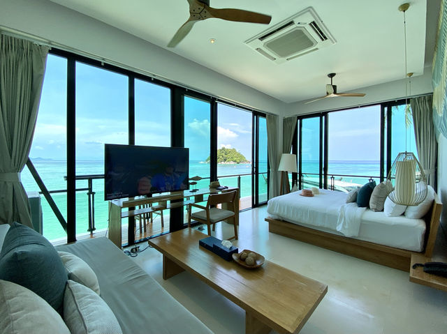 ห้องพักที่ให้ฟีลWater Villa 🐳 ลอยอยู่บนทะเลจริงๆ 