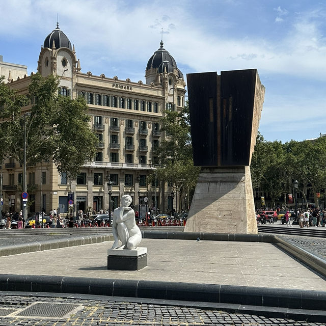 Central square in Barcelona 