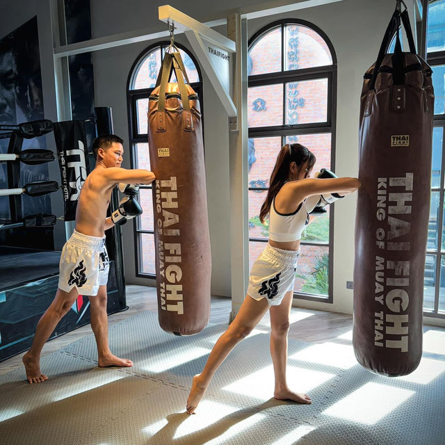 คลาสเรียนมวยที่ Thai Fight Hotel