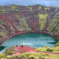 🇮🇸冰島絕美斑斕Kerid火山口湖