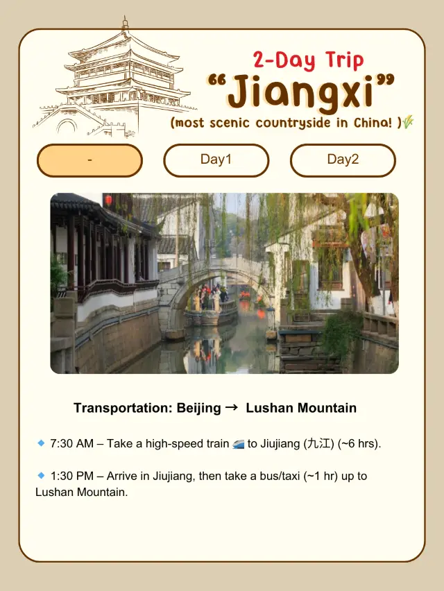 2-Day Trip to Jiangsi, China