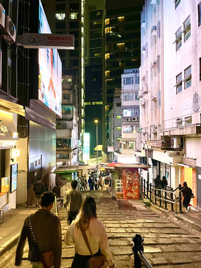 화려한 🇭🇰홍콩 센트럴의 🎆🌃밤거리